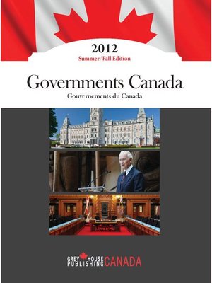 cover image of Governments Canada Summer/Fall 2012